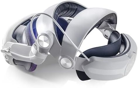 8VR Head Strap with Battery for Oculus Quest 2, Adjustable Elite Strap with 6400mAh Battery Pack for Enhanced Comfort and Playtime in VR, Fast Charging and Counter Balance Quest 2 Accessories