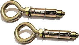 DECENT AIR SYSTEM® 10MM Round Close Hook for Wall Concrete Brick size Pack of 2 (10mmx125mm)