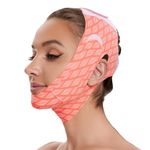 Edcbmb V Line Mask Double chin reducer Chin Strap Eliminator Remover Prevent Sagging V Shaped Face Belt slimming for Sleeping Women Jaw Exerciser