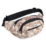 NFI essentials Waist Chest Bag for Men Women Belt Sling Pouch Crossbody Unisex Crossover Fanny Pack One Side Travel Hiking Zip Bag Multipurpose Adjustable Strap Shoulder Running Money Phone Bag