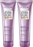 L'Oreal Paris EverPure Volume Sulfate Free Shampoo and Conditioner Kit for Color-Treated Hair, Volume + Shine for Fine, Flat Hair, with Lotus Flower (8.5 Fl; Oz each) (Packaging May Vary)