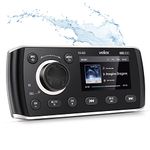 Marine Bluetooth Stereo Audio/Video Receiver AM FM Radio, MECH Less for Yacht, Power Sport