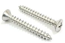 #10 x 1-1/2" Stainless Steel Oval Head Wood Screws (100pc) 18-8 (304) Stainless Steel Choose Size & Type by Bolt Dropper.