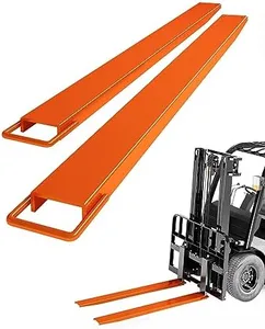 KYBOLT Pallet Fork Extension, [5" Width 82" Length] [4600 LBS Max] Heavy Duty Steel Pallet Extensions for Forklift Truck- Orange