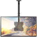 WALI TV Ceiling Mount Adjustable Bracket Fits Most LED, LCD, OLED and Plasma Flat Screen Display 23 to 43 Inch, up to 110 Lbs, Mounting Holes 200x200mm (CM2343), Black