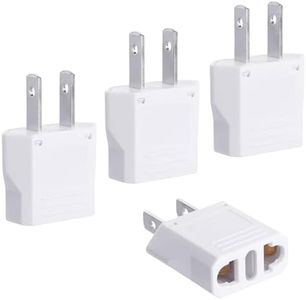 Adaptador Enchufe Europeo a Americano,Adaptador Enchufe USA,Adaptador de Europa a EE.UU.,4 pcs Adaptador de Viaje Adaptador Enchufe Americano para Europa,USA,China,Japón,Canadá