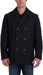 Nautica Men's Melton Peacoat, Charc