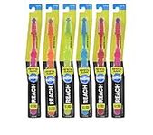 REACH Crystal Clean Firm Adult Toothbrush with Anti Bacterial Cap , 1 ea - Blue (Pack of 6)