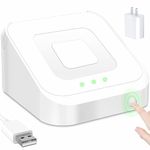 Square Dock for Square Reader 2nd Generation, Holder Stand for Square Card Reader 2nd Gen, Dock with Smart Anti-Sleep Button Portable Anti-Slip Base (Cable and Wall Charger Included, No Device