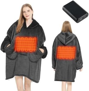 Homemate Heated Wearable Blanket Hoodie 7.4V Battery
