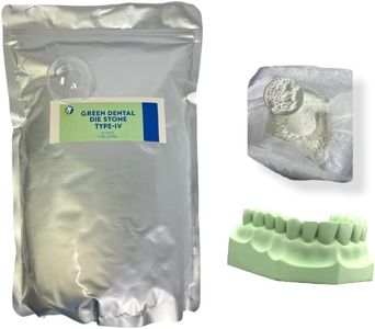 5 LB. Dental Lab Stone Type IV Green Gypsum Type - All Purpose Strong Compound - 5 Pound Sealable Mylar Bag with Plastic Scoop Included - Used in Dental Laboratory, Jewelers, Arts and Crafts