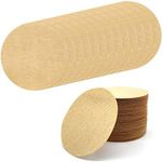 300pcs 2.5" Unbleached Replacement Natural Paper Filters Round Coffee Filter Paper Compatible with Aerobie Aeropress Coffee and Espresso Makers Moka Pot Ice Drip Pot (Brown)