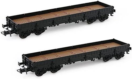 Evemodel 2 Uds. Pista H0 1:87 40' vagón de mercancías modelo ferroviario transporte de pesados (negro)