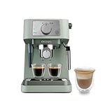 De'Longhi Manual Coffee Machine Stilosa EC260.GR, 15 Bar Pressure, Cappuccino System, Automatic Switch-Off, Compatible with ESE pods, 2 Level Tray, Capacity 1L, Grey