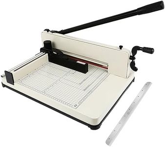 Olenyer Paper Cutter 12 inch Heavy Duty 500 Sheet A4 B5 A5 B6 B7 Paper Scrap Metal Base Guillotine Trimmer