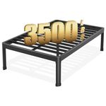 Yitong Angel California King Bed Frame with Round Corner Edge Legs, 18 Inch Tall 3500 lbs Heavy Duty Metal Platform Bed Frame California King Size, No Box Spring Needed/ Noise Free/ Non-Slip