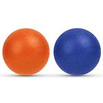 URAQT Lacrosse Massage Ball Set, 2 Pack Body and Foot Massage Roller, Muscle Massager Hard Lacrosse Ball for Plantar Fasciitis, Trigger Point Therapy, Deep Tissue, Myofascial Release