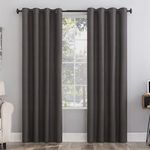 Sun Zero Columbia 2-Pack Thermal Energy Saving Total Blackout Grommet Curtain Panel Pair, 50" x 108", Fig