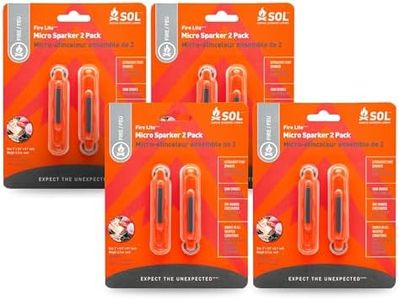S.O.L. Survive Outdoors Longer Fire Lite Micro Sparker, 2ct - (Pack of 4)