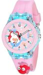 FRIEDRICH 3D Cartoon Charecter Multi Colour Light Children Kids Watch for Boys Girls Analog Watch Boys Best Gift Baby Boys Girl Digital Watch for Kids Watch for 3+ to 11 Year Old boy Girl (Fish Pink)