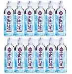 Alkaline Ionized Spring Water pH9+ (12x 600ml) Purified with Electrolytes Clean and Smooth Taste ACTIPH Water(12x 600ml)