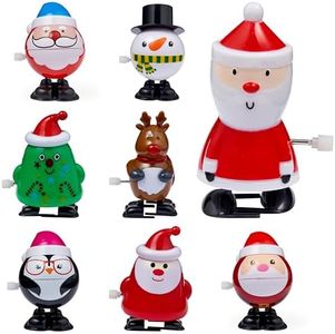 THE TWIDDLERS 8 Simpatici Giocattolo a Molla a Tema Natalizio - Personaggi Assortiti - Pensierino Perfetto per Le Feste - Sacchetti Regalini Natale Bambini Festa bomboniere