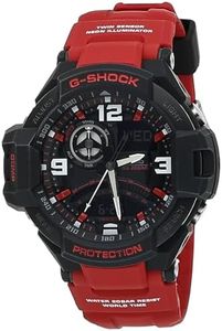 G-SHOCK GA1000-4B Mens Red/Black Analog/Digital Watch with Red Band