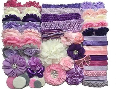 Bowtique Emilee Baby Shower Headband Kit DIY Headband Kit makes over 30 Headbands - Purples and Pinks