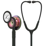 3M Littmann Classic III Monitoring Stethoscope, Rainbow-Finish Chestpiece, black stem and headset, Black Tube, 27 inch, 5870