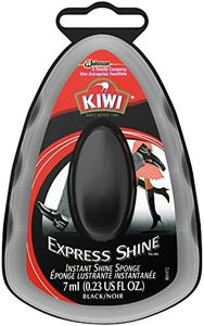 KIWI Express Shoe Shine Sponge | Leather Care for Shoes, Boots, Furniture, Jacket, Briefcase and More | Black, 0.23 Fl Oz (Pack of 1)