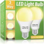 Wiyifada 3 Way LED Light Bulbs 2 Pa