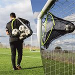 QUICKPLAY Target Sax 2in1 Football Target Net and Football Ball Bag | Multi-Sport Target Net and Equipment Bag