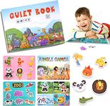 Kidology Montessori Quiet Book for Toddlers | Montessori Busy Book for Kids to Develop Learning Skills | Preschool Educational Travel Toy for Boys and Girls Sensory Book for Kids (Zoo) Multicolor