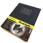 R H lifestyle Book Safety Storage Box Black - Extra Large (265x200x65mm)