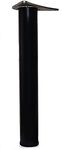 4 x 710mm Adjustable Black Breakfast Bar Worktop Support Table Leg 60mm Diameter