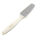 TRITON Professional Lazer Cut Grits Nickel Plate Foot Scraper Small Pedicure Filer Hard Dead Skin Removing Curved Handle Callus Remover Foot Scrubber