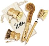 LESES Dish Brush Natural Bamboo Dis