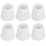 HERCHR 6Pcs Small Lampshades for Chandelier,6 Sets of Handcraft Fabrics Wall Lamp,Chandelier Lampshade Chandelier Shades Cloth Made Lamp Shade Lampshade Fabric,3.5x5x5.5inch