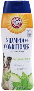 Arm & Hammer for Pets 2-in-1 Shampoo & Conditioner for Dogs | Dog Shampoo & Conditioner in One | Cucumber Mint, 20 Ounce Bottle Dog Shampoo and Conditioner for All Dogs
