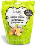 Lovely Candy Co. Original Ginger Chews – Real Ginger, Natural Sweet & Spicy Flavor, Individually Wrapped, 5oz | Gluten-Free, Non-GMO, No Artificial Ingredients