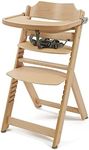 Babylo Grow With Me Wooden Highchair, from 6mths – 10yrs Natural