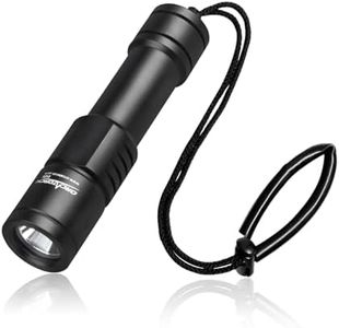 ORCATORCH D520 Scuba Dive Light 1000 Lumens Compact Diving Flashlight IP68 Waterproof Night Dive Torch Submarine Diving Lights with Rotary Switch for Underwater 150 Meters Deep Sea Diving (Black)