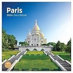 2024 Paris Monthly Wall Calendar by Bright Day, 12 x 12 Inch