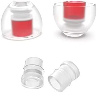 SpinFit CP100 Plus for IEM - M - Medical Grade Silicone Patented Eartips, Secure Fit and Supreme Comfort, Reduce Allergic Reaction, One Set Fits Normal and Thin Nozzles(2 Pairs)(with Inserts)