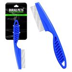 Buraq Pets Flea Comb for Cat & Dog For Removing Fleas, Tick & Lice, Dog Comb, Cat Comb, Grooming Tool for Pets (Large)