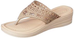 Bata Comfit Women's BEKY TH E Thong (6714251_BROWN_5 UK)