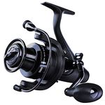 Sougayilang Carp Reel Ultra Smooth Powerful Spinning Fishing Reel 28LBS Drag Power 12+1BB Metal Body Spinning Reels for Saltwater and Freshwater Fishing-6000