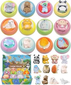 Bath Bombs for Kids with Surprise Inside,12-Pack Natural Organic Kids Bath Bombs with Endangered Animals Toys, Fun & Educational Gift, Ideal Birthday,Christmas,Children's Day Gifts kit