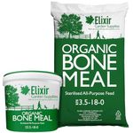 Elixir Gardens Bone Meal Organic Sterilised Garden Fertiliser & All-Purpose Plant Feed | Bags & Tubs Available from 1kg-25kg | 25kg Bag