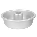 DEARMAMY Nonstick Angel Food Cake Pan, Round Aluminum Baking Tin Chiffon Tube Pan Doughnut Baking Mold Cheesecake Baking Pans for Home Party Baking Supplies